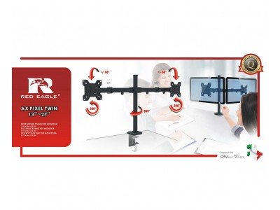Зображення Кріплення LCD OPTICUM AX PIXEL TWIN RED EAGLE 13"-27" у категорії Телевізійні кріплення
