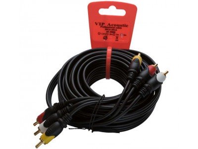 Зображення Шнур 3RCA / 3RCA (5m) 12mm HQ у категорії Rca