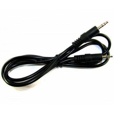 Зображення Шнур штекер 3.5 стерео - штекер 3.5 стерео 4.0мм чорний 1.2 метра у категорії Штекер 3.5