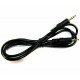 Шнур штекер 3.5 стерео - штекер 3.5 стерео 4.0мм чорний 1.2 метра
