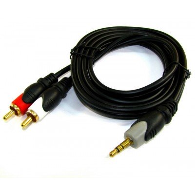 Зображення Шнур джек 3.5 - 2RCA HQ  1.2 метра у категорії Штекер 3.5