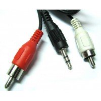 Шнур штекер 3.5 - 2RCA  5.0m