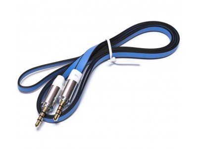 Зображення Шнур штекер 3.5 - 3.5 4х || 2x7 мм синій 1.1 метр у категорії Штекер 3.5