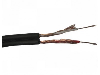 Зображення Кабель RCA 2 жили 2.6х5.2мм CU чорний у категорії Кабельно-провідникова продукція