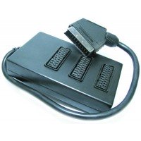 Перехідник шт.скарт/3гн.скарт in/out