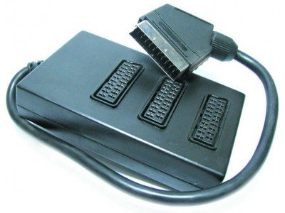 Зображення Перехідник шт.скарт/3гн.скарт in/out у категорії