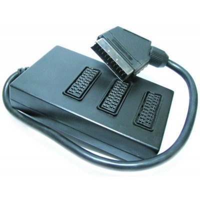 Перехідник шт.скарт/3гн.скарт in/out