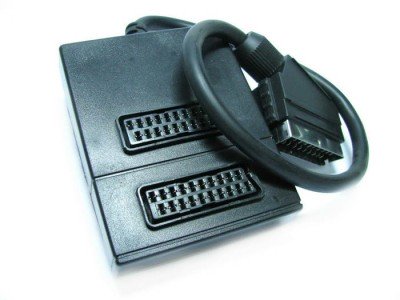 Зображення Перехідник шт.скарт/2гн.скарт in/out у категорії