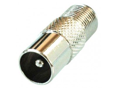 Зображення Перехідник штекер ТВ - F-гніздо у категорії Телевізійні штекера