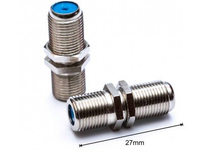 Зображення Перехідник F-гніздо - F-гніздо || #1 27mm у категорії Телевізійні перехідники