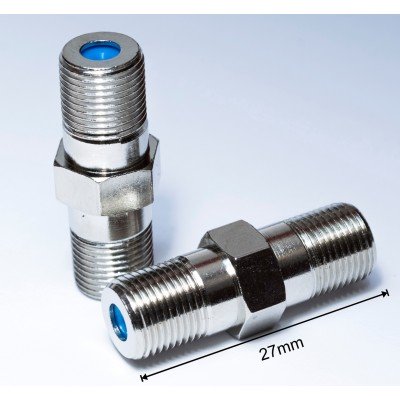 Перехідник F-гніздо - F-гніздо || 27mm Перехідник F-гніздо - F-гніздо || 27mm