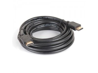 Зображення Шнур HDMI/HDMI GOLD V-1,4 діам ( 6мм) чорний 15м. у категорії Hdmi