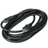 Кабель HDMI - HDMI GOLD V-1.4 діам 6.0 мм чорний 3 метри