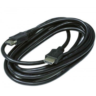 Зображення Кабель HDMI - HDMI GOLD V-1.4 діам 6.0 мм чорний 3 метри у категорії Hdmi