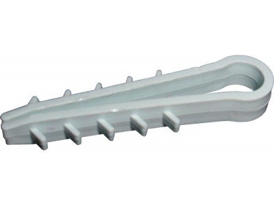 Зображення Дюбель-ялинка KLU 4-10 (білий) (100 шт.) у категорії Кліпси, скоби