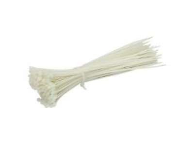 Зображення Стяжки нейлонові 150х3.0 мм білі у категорії Стяжки, хомути