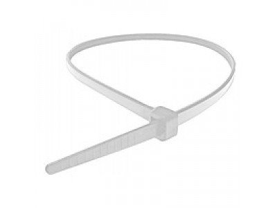 Зображення Стяжки нейлонові 200х5.0 мм білі у категорії Стяжки, хомути