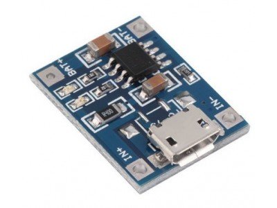 Зображення Зарядний пристрій TP4056 1A (LiPo) у категорії Блоки живлення