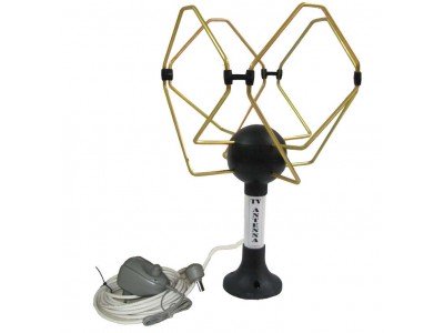 Зображення Телевізійна антена T2 KORONA ATB-1K кімнатна з підсилювачем +32дб у категорії Телевізійні антени