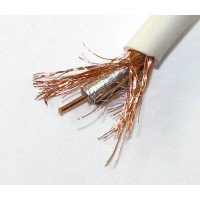 Кабель RG-58 0.8Cu+0.12 одножильний білий Кабель RG-58 0.8Cu+0.12 одножильний білий
