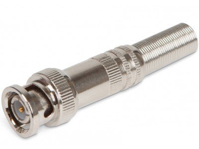 Зображення Штекер BNC під кабель, з пружиною, цинк у категорії BNС