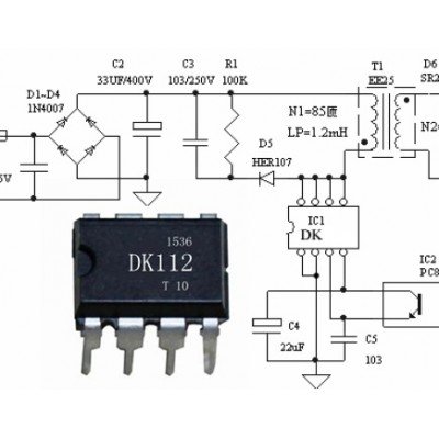 Зображення DK112 || Шим-контролер DIP-8 у категорії DK