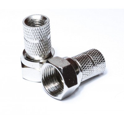 Зображення Штекер F для кабеля  # 4.9х18 латунь у категорії F - роз'єми