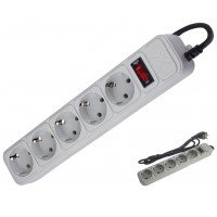 Фільтр мережевий 1,8м 5р. Maxxter SPM5-G-6G (сірий)