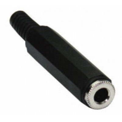 Зображення Гніздо 6,3 стерео пластик під кабель у категорії Джек 6.3 mm