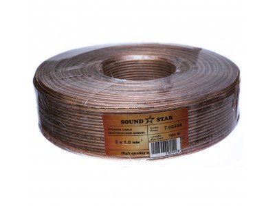 Зображення Кабель акустичний 2х1.00 прозорий (CCA) у категорії АКУСТИЧНИЙ КАБЕЛЬ