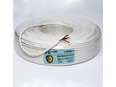 Зображення Кабель сигнальний 8х0.22mm + екран у категорії СИГНАЛЬНИЙ КАБЕЛЬ