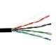 Вита пара UTP(PE) Сat.5e Omega 2х2x0.48 CU чорний 305м