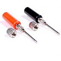 Кінцевик мультіметра розбірний  короткий (червоний)