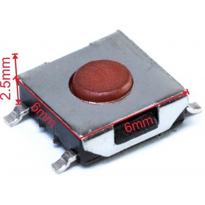 Зображення Мікрик 6x6x2.5 mm у категорії МІКРИКИ, ПЕРЕМИКАЧІ