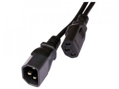 Зображення Шнур мережевий комп'ютер-монітор 1.5m 3x0.75mm чорний у категорії Мережеві