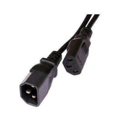 Зображення Шнур мережевий комп'ютер-монітор 1.5m 3x0.75mm чорний у категорії Мережеві