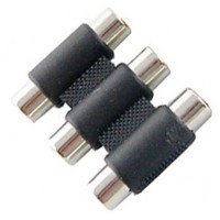 Перехідник 3 гнізда RCA - 3 гнізда RCA