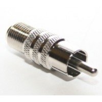 Перехідник штекер RCA /F-гніздо (Латунь)