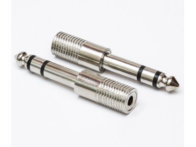 Зображення Перехідник штекер 6.3 - гніздо 3.5 стерео || метал у категорії 6.3 - ПЕРЕХІДНИКИ