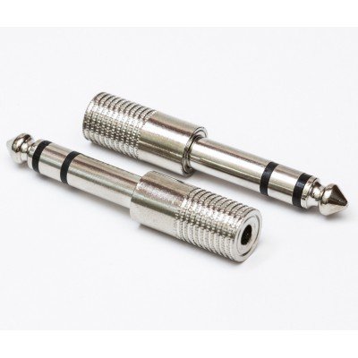 Зображення Перехідник штекер 6.3 - гніздо 3.5 стерео || метал у категорії 6.3 - ПЕРЕХІДНИКИ