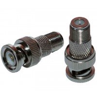 Перехідник штекер BNC -F гніздо 