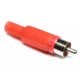 Штекер RCA червоний (пластик) Штекер RCA червоний (пластик)