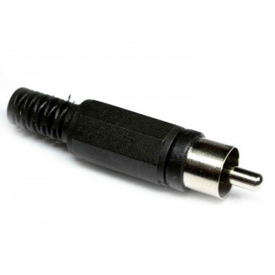 Зображення Штекер RCA чорний (пластик) у категорії RCA