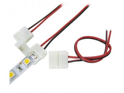 Зображення Роз'єм з'єднувальний 5630 (без пайки) 10mm 2pin у категорії Світлодіодні стрічки