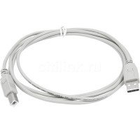 Шнур USB штекер А - штекер B V2.0 4.5мм сірий 1.8 метра Шнур USB штекер А - штекер B V2.0 4.5мм сірий 1.8 метра