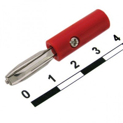 Штекер Banan, п\гвинт, корпус пластик,(червоний) , код: 1400032 у категорії ЩУПИ ДЛЯ МУЛЬТИМЕТРІВ – Купити зараз! Зображення Штекер Banan, п\гвинт, корпус пластик,(червоний) у категорії ЩУПИ ДЛЯ МУЛЬТИМЕТРІВ