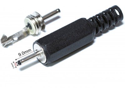 Зображення Штекер DC 0.6х2.0mm х 9.0mm у категорії Штекер DC