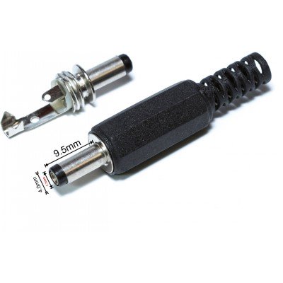 Зображення Штекер DC 1.7x4.0mm х 9.5mm у категорії Штекер DC