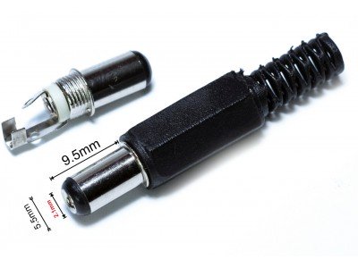 Зображення Штекер DC/2.1*5.5mm х 9.5mm у категорії Штекер DC