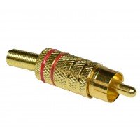 Штекер RCA GOLD (червоний) 4mm Штекер RCA GOLD (червоний) 4mm